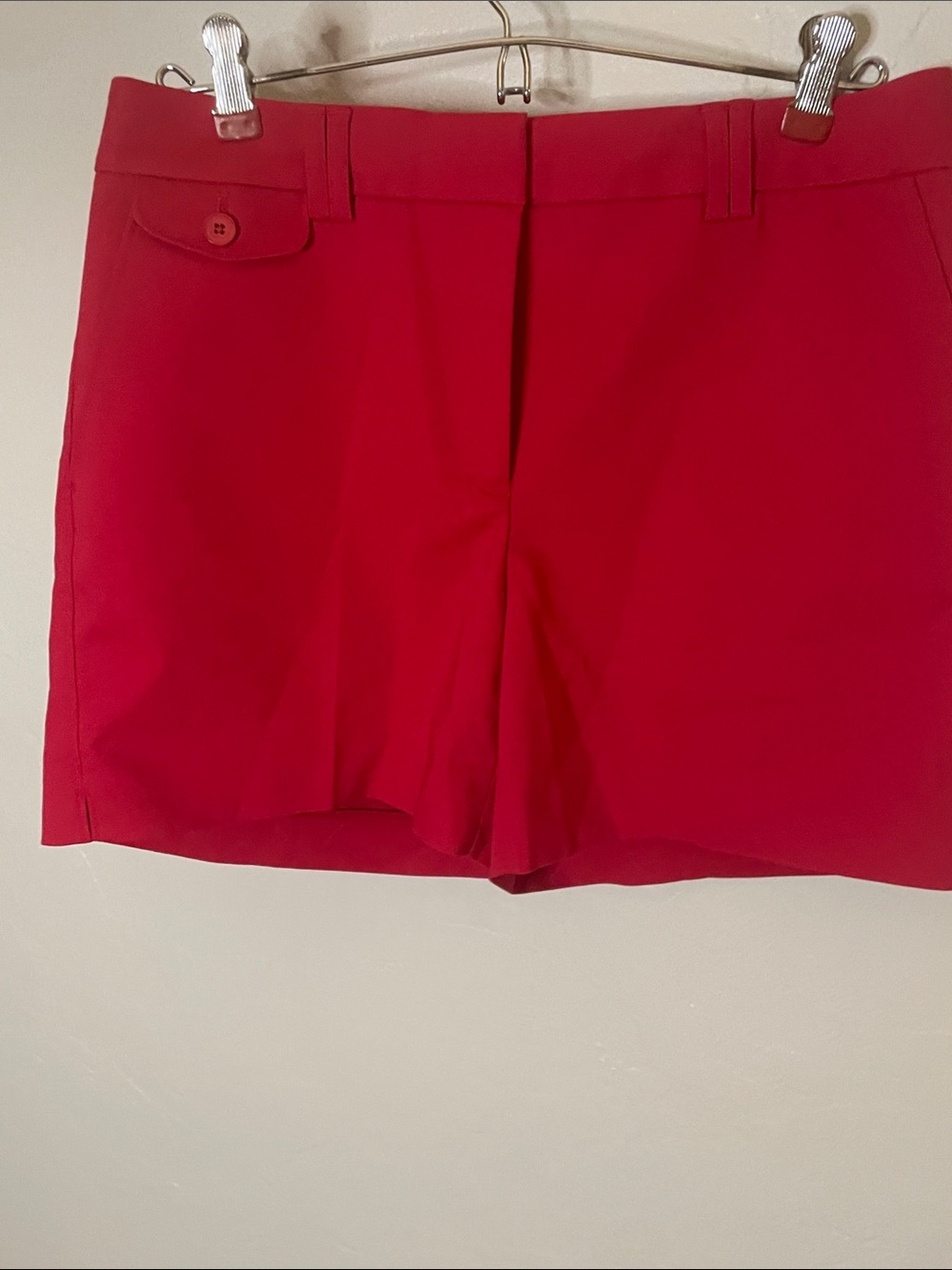 NWT White House Black Market Red Tailored Shorts